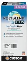 CUSTOM Polyblend PBPG64010 Non-Sanded Grout, Solid Powder, Characteristic, Arctic White, 10 lb Box