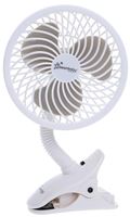 Dreambaby EZY-Fit Series L2317 Clip-On Fan, Deluxe, White, For: Strollers, Desk, Tabletops, Cribs, Playpens and More