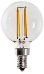 Feit Electric BPG1640950CAFIL/2 LED Light Bulb, Globe, G16 Lamp, E12 Lamp Base, Dimmable, 5000 K Color Temp, 2/PK, Pack of 6 
