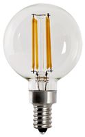 Feit Electric BPG1660950CAFIL/2 LED Light Bulb, Globe, G16 Lamp, E12 Lamp Base, Dimmable, 5000 K Color Temp 6 Pack 