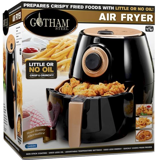 GOTHAM STEEL 2048 Air Fryer, 2.6 qt Capacity, Black - VORG4547287