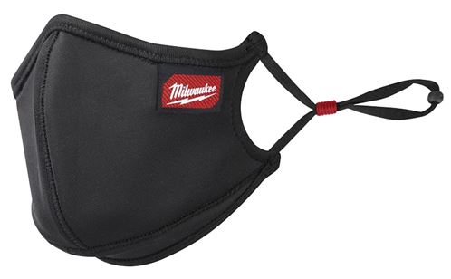 Milwaukee 48-73-4235 3-Layer Performance Face Mask, S/M Mask, Nylon/Polyester/Spandex Facepiece, Black