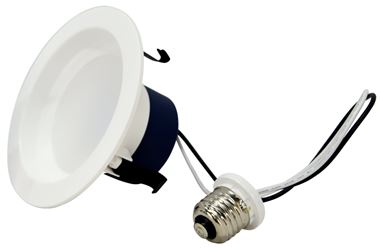 Sylvania ValueLED Contractor Series 74182 Downlight Kit, 8 W, 120 V, LED Lamp, White 