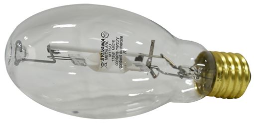 Sylvania 64164 Light Bulb, 175 W, BT28 Lamp, Mogul Lamp Base, 12,800 Lumens, 4200 K Color Temp, 7500 hr Average Life 