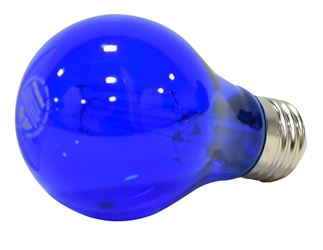 Sylvania 40304 Ultra LED Bulb, General Purpose, A19 Lamp, E26 Lamp Base, Dimmable, Blue, Colored Light 6 Pack 