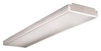 Cooper Controls WSN4040C Wraparound Light, 21 to 40 W, 2-Lamp, 4000 Lumens, Steel Fixture, White Fixture 
