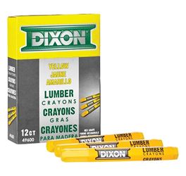 CRAYON LUMBER EXTRUDED YELLOW 12 Pack 