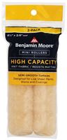 Benjamin Moore U66501-018 Mini Roller Cover, 3/8 in Thick Nap, 6-1/2 in L, Wool Cover, Buff