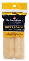 Benjamin Moore U66503-018 Mini Roller Cover, 1/2 in Thick Nap, 6-1/2 in L, Wool Cover, Buff