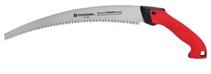 CORONA RS16020 Curved Pruning Saw, 14 in Blade, SK5 Steel Blade, 6 TPI, Rubber Handle, Non-Slip Handle
