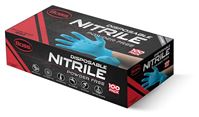 BOSS B21041-L Disposable Gloves, L, Nitrile, Powder-Free, Blue