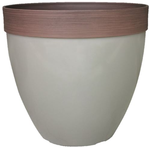 Southern Patio HDR-077107 Hornsby Planter, Resin, Taupe