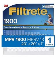 FILTER AIR 1900MPR 20X20X1IN  4 Pack