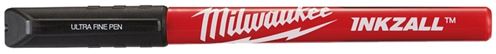 Milwaukee INKZALL Series 48-22-3160 Pen, Black, 5.1 in L, Plastic Barrel, Red Barrel