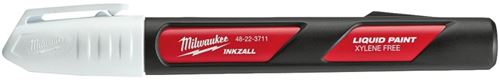 Milwaukee INKZALL 48-22-3711 Liquid Paint Marker, M Lead/Tip, White Lead/Tip