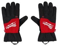 Milwaukee 48-73-0033 Insulated Performance Gloves, Men's, XL, 11 in L, Reinforced Thumb, Elasticated Cuff, Black