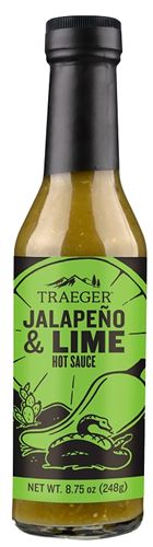 Traeger HOT005 Barbeque Sauce, Jalapeno, Lime Flavor, 8.75 oz Bottle  12 Pack