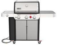 Weber GENESIS S-335 Series 37400001 Gas Grill, 39,000 Btu, Natural Gas, 3-Burner, 513 sq-in Primary Cooking Surface