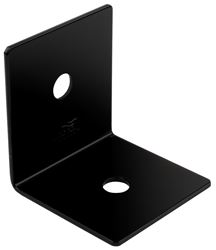 National Hardware Indio 1218BC Series N800-201 90 deg Heavy Angle, 3 in W, 3-1/4 in D, 3 in H, Steel, Black
