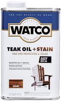 WATCO 348746 Oil and Stain, Warm Glow, Hazelnut, Liquid, 1 qt, Can