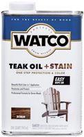 WATCO 348747 Oil and Stain, Warm Glow, Jacobean, Liquid, 1 qt, Can