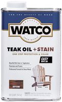 WATCO 348759 Oil and Stain, Warm Glow, Graystone, Liquid, 1 qt, Can