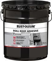 RUST-OLEUM 347432 Roll Roofing Adhesive, Black, Liquid, 4.75 gal
