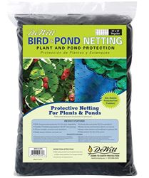 DeWitt BPN1414 Bird and Pond Netting, 14 ft L, 14 ft W, Polypropylene, Black