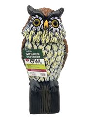 DeWitt OWLRH Garden Defender Owl with Rotating Head, 7 in L, Repels: Birds, Pests, Rodents
