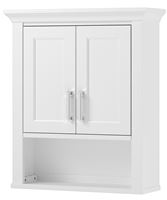 CRAFT + MAIN Hollis HOWW2428 Bathroom Cabinet, 2-Door, 1-Shelf, Wood, White