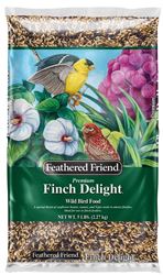 Feathered Friend FINCH DELIGHT Series 14176 Wild Bird Food, Premium, 5 lb Bag