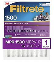 Filtrete 2000DC-6 Electrostatic Air Filter, 20 in L, 16 in W, 12 MERV, Fiber Filter Media  4 Pack