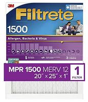 FILTER AIR 1500MPR 20X25X1IN  4 Pack