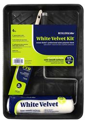 RollerLite White Velvet 9WVKIT4 Roller Kit, Semi-Smooth Surface, 4-Piece  