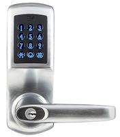 Tell Manufacturing CL5500 Series CL102664 Smart Keypad Lock, Brushed Steel, Commercial, 2 Grade, Zinc, Keypad Included