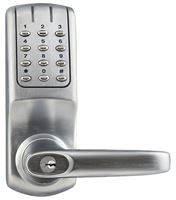 Tell Manufacturing CL5000 Series CL102662 Electronic Keypad Lock, Brushed Steel, Commercial, Residential, 2 Grade, Zinc