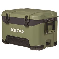 IGLOO BMX 00050540 Cooler, 83 Can Cooler, Plastic/Rubber/Stainless Steel, Oil Green, 5 days Ice Retention
