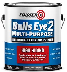 ZINSSER Bulls Eye 2 Series 285156 Primer, White, 1 gal