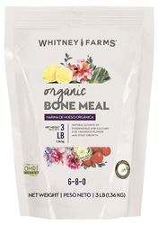 Whitney Farms 10101-10019 Dry Plant Food, 3 lb, Powder, 6-8-0 N-P-K Ratio