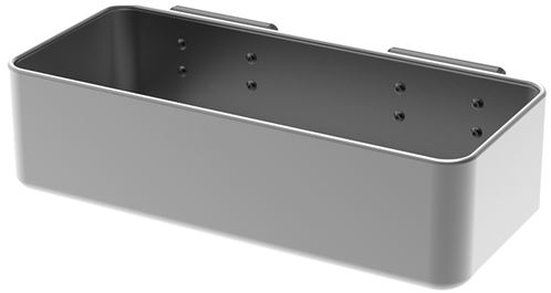Traeger Pop-And-Lock BAC612 Storage Bin, Steel, Powder-Coated, For: Grills with P.A.L. Pop-And-Lock Accessory Rail