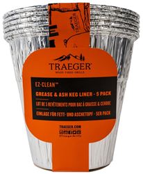 Traeger EZ-Clean BAC608 Liners, 6.3 in L, 6.3 in W, Aluminum