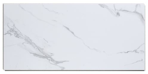PALISADE 53510 Small Wall Tile, 23.2 in L Tile, 11.1 in W Tile, Interlocking Edge, Vinyl, Carrara Marble
