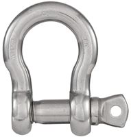 National Hardware N100-280 Anchor Shackle, 3/8 in Trade, 2200 lb Working Load, 3/8 in Dia Wire, 316 Grade