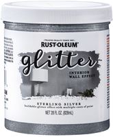 Rust-Oleum 360219 Textured Glitter Paint, Sterling Silver, 28 fl-oz, Can