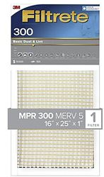 FILTER AIR DUST&LINT 16X25X1IN  4 Pack
