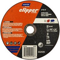 NORTON Clipper Classic A AO Series 70184601458 Cut-off Wheel, 7 in Dia, 0.045 in Thick, 7/8 in Arbor