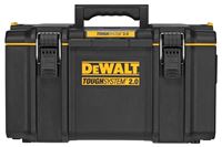 DeWALT ToughSystem 2.0 Series DWST08300 Large Tool Box, 110 lb, Plastic, Black