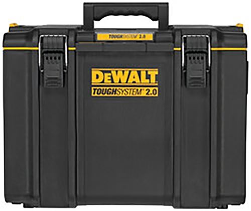 DeWALT ToughSystem 2.0 Series DWST08400 Extra Large Tool Box, 110 lb, Plastic, Black