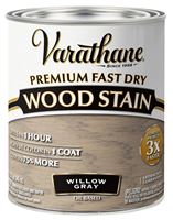 VARATHANE 357180 Fast Dry Wood Stain, Willow Gray, Liquid, 1 qt