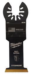 Milwaukee 49-25-1239 Blade, 1-3/8 in, 1-5/8 in D Cutting, HCS/Titanium